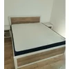Set Dormitor Koen II, mobilier modular complet, pat 160x200 cm, dulap 4 uși, comodă și noptiere, MDF + PAL, Pin Arizona/Stejar Nava picture - 12