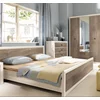 Set Dormitor Koen II, mobilier modular complet, pat 160x200 cm, dulap 4 uși, comodă și noptiere, MDF + PAL, Pin Arizona/Stejar Nava picture - 1