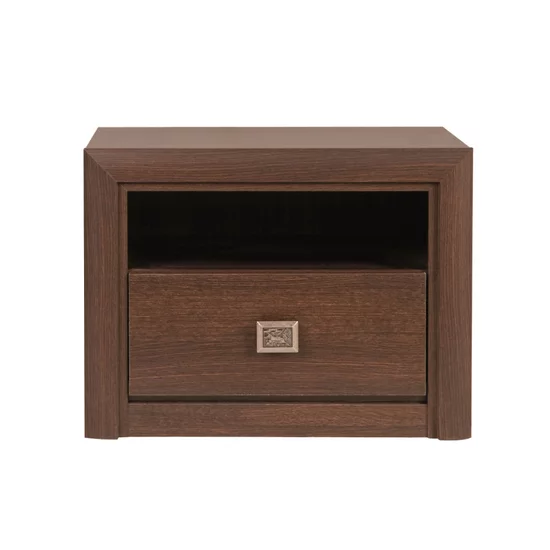 Set Dormitor Koen, Modular Cu Pat 160x200, Dulap 3 Uși, Comodă Și Noptiere, MDF/PAL, Wenge picture - 4