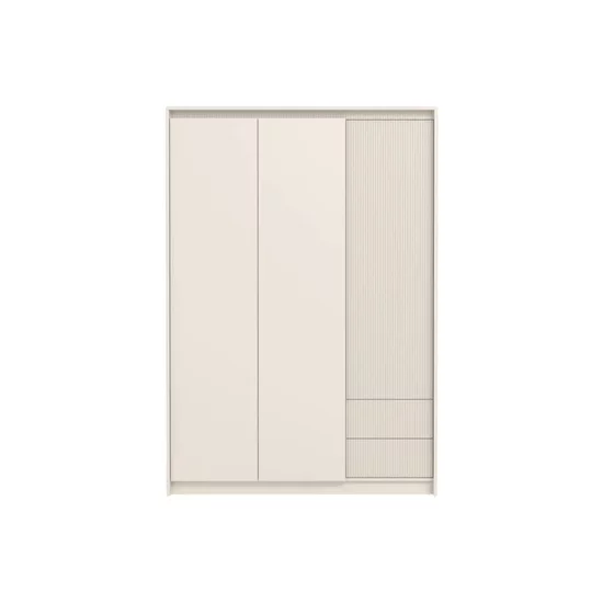 Set dormitor Monaco, design minimalist cu riflaje, PAL melaminat, dimensiuni variate, Casmir picture - 2
