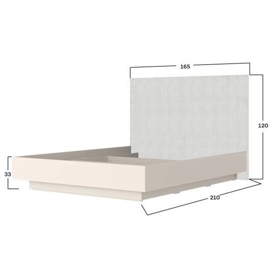 Set dormitor Monaco, design minimalist cu riflaje, PAL melaminat, dimensiuni variate, Casmir picture - 6