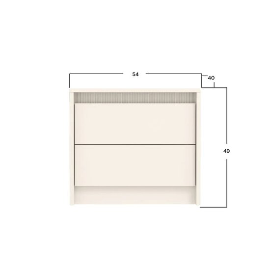 Set dormitor Monaco, design minimalist cu riflaje, PAL melaminat, dimensiuni variate, Casmir picture - 8