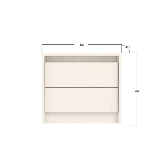 Set dormitor Monaco, design minimalist cu riflaje, PAL melaminat, dimensiuni variate, Casmir picture - 8