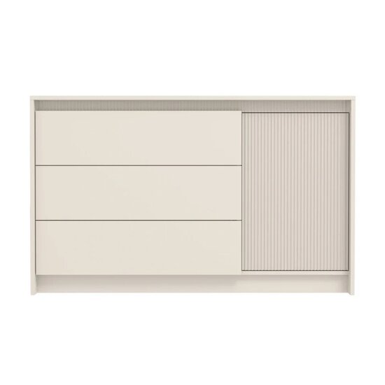 Set dormitor Monaco, design minimalist cu riflaje, PAL melaminat, dimensiuni variate, Casmir picture - 9