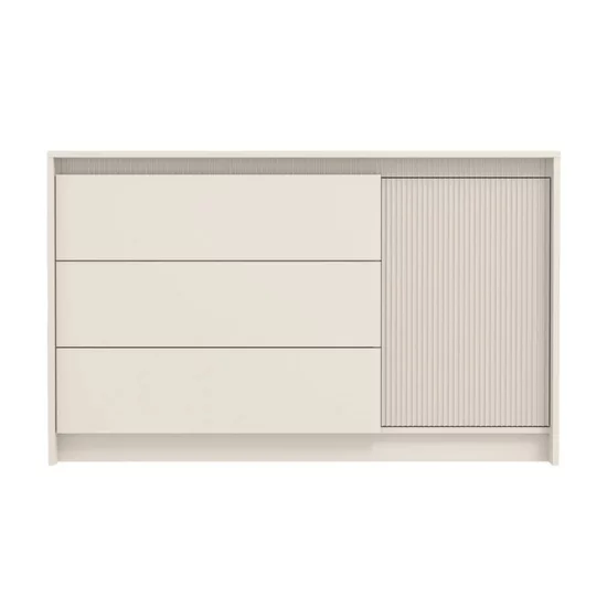 Set dormitor Monaco, design minimalist cu riflaje, PAL melaminat, dimensiuni variate, Casmir picture - 9