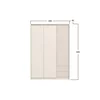 Set dormitor Monaco, design minimalist cu riflaje, PAL melaminat, dimensiuni variate, Casmir picture - 11