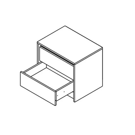 Set dormitor Monaco, design modern cu riflaje, PAL melaminat, dimensiuni variate, Casmir/Gri picture - 8