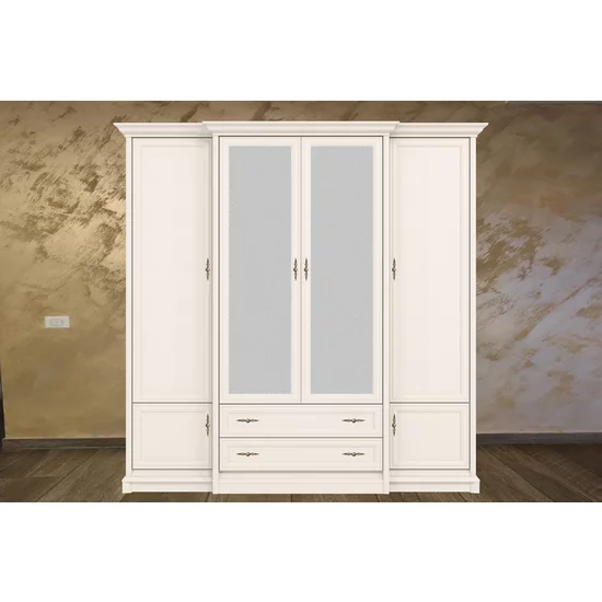 Set Dormitor Sonata, Stil Clasic Cu Pat 160x200, Dulap 4 Uși, Noptiere  MDF/PAL picture - 5