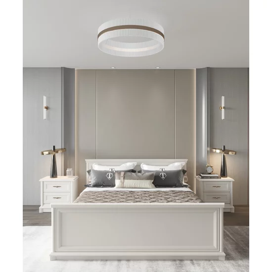 Set Dormitor Sonata, Stil Clasic Cu Pat 160x200, Dulap 4 Uși, Noptiere  MDF/PAL picture - 2