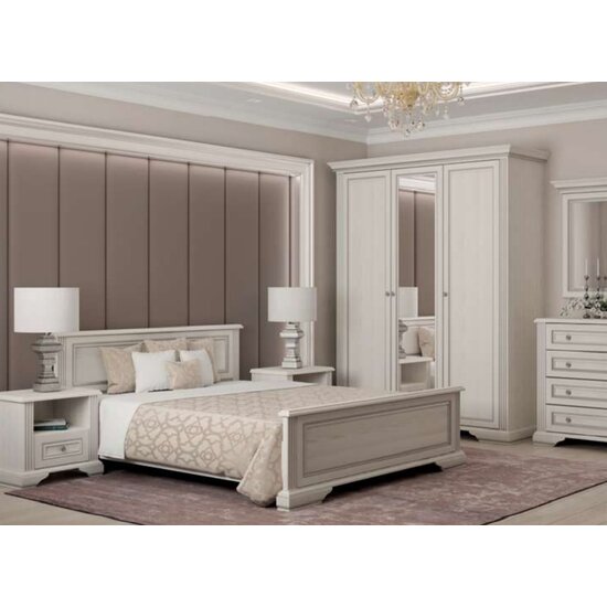 Set Dormitor White Frasin Alb / Pin Argintiu picture - 2