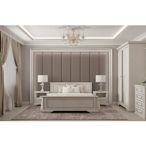 Set Dormitor White Frasin Alb / Pin Argintiu