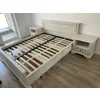 Dormitor White, Set Mobilier Complet, PAL și MDF, 160x200 cm, Frasin Alb și Pin Argintiu picture - 4