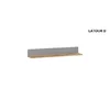 Set living Latour, vitrine, comodă TV și etajere incluse, PAL melaminat rezistent, design elegant, stejar/gri mat picture - 3