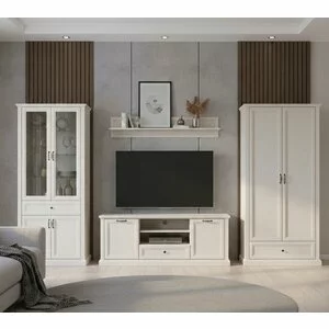 Set living Verona set complet mobilier clasic, material mdf culoare cashmire