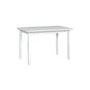 Set masă Maxim 4 extensibilă, cu 6 scaune B7 tapițate, design modern, 120x70x76 cm, alb picture - 4