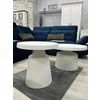 Set masute cafea Paula, culoare alb picture - 5