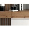 Set mobila  cu riflaj Living Rebeca Plus 250x43x200 cm  Stejar picture - 3