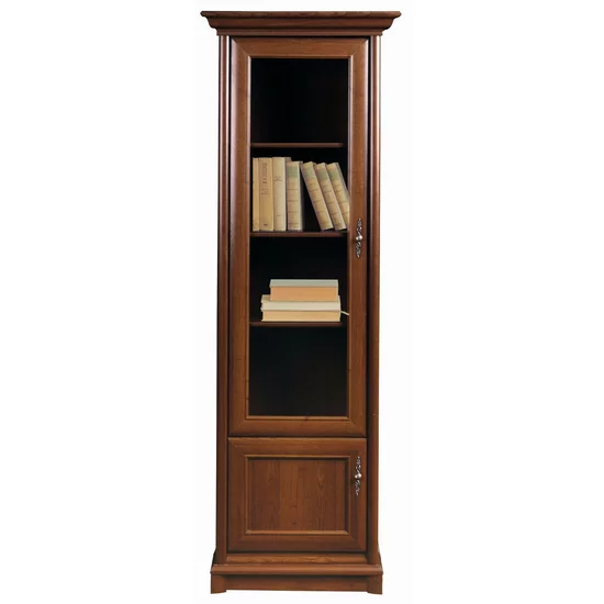 Set mobilă living Sonata, stil clasic, fronturi frezate, vitrine sticlă, PAL laminat + MDF, 295x45x205 cm picture - 2