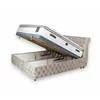 Set Pat Chester + Saltea Raysa Premium, culoare personalizabila - 160x200 cm, ladă depozitare, somieră metalică fixă, tapițerie catifea baby face picture - 7