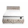 Set Pat Chester + Saltea Raysa Premium, culoare personalizabila - 160x200 cm, ladă depozitare, somieră metalică fixă, tapițerie catifea baby face picture - 8