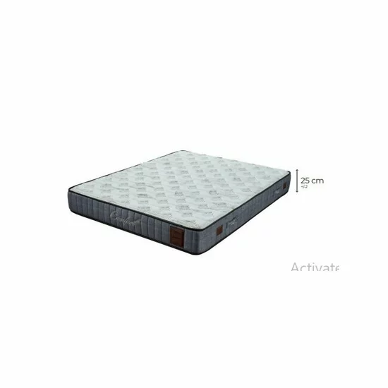 Pat + Saltea gratis Comfort, gri - 140x200 cm, ladă depozitare, somieră rabatabilă, topper confort, structură metal + lemn + PAL, tapițerie stofă premium picture - 5