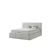 Set pat + Saltea Gratis tapițat Torra 160x200 cm crem cu somieră rabatabilă si  ladă depozitare picture - 3