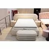 Set pat + Saltea Gratis ,tapițat Tosco 140x200 cm crem cu somieră rabatabilă si ladă depozitare picture - 10