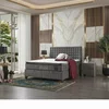 Pat + Saltea gratis Wooly, gri - 180x200 cm, ladă depozitare, design modern, topper inclus, structură metal + lemn + PAL, tapițerie stofă premium picture - 1