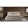 Set pat +Saltea Gratis , tapițat Monora 180x200 cm crem cu somieră rabatabilă si  ladă depozitare picture - 1