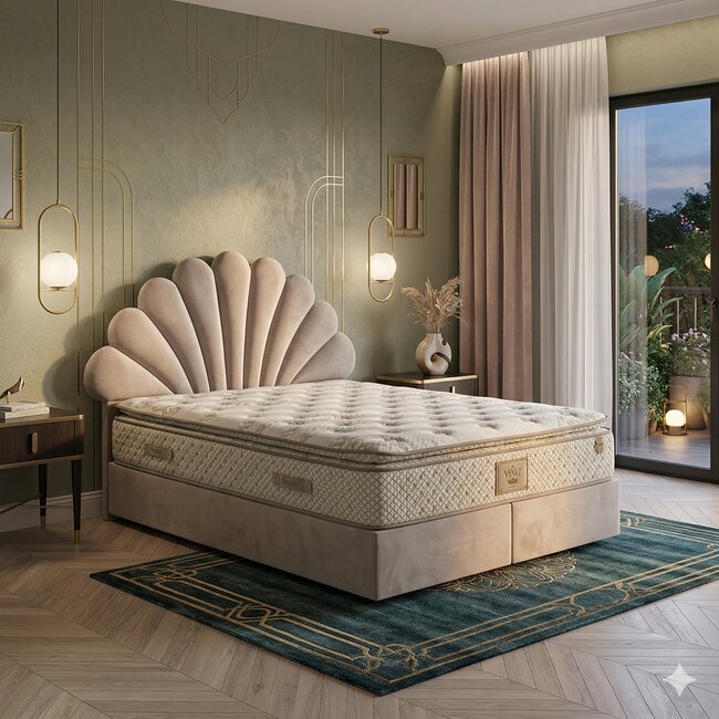 Pat tapiat + Saltea gratis Daisy – 160×200 cm, crem cu somier rabatabil, lad depozitare Saltele Pat tapiat + Saltea gratis Daisy – 160×200 cm, crem cu somier rabatabil, lad depozitare Saltele