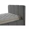 Set pat tapițat Meram 140x200 cm gri cu somieră rabatabilă, ladă depozitare și saltea inclusă picture - 6
