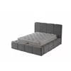 Set pat tapițat Meram 160x200 cm gri cu somieră rabatabilă, ladă depozitare și saltea inclusă picture - 3