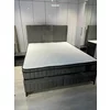 Set Pat Tapițat Bella + Saltea, ladă depozitare, tapițerie catifea premium, structură metal + PAL, 160x200 cm, Gri picture - 10