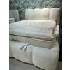 Set pat+ Saltea Gratis tapițat Shakira 180x200 cm crem ERATO 01 cu somieră rabatabilă si ladă depozitare picture - 8