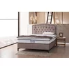 Pat + Saltea gratis  Belek, bej - 160x200 cm, design modern, capitonare elegantă, structură rezistentă, stofă premium picture - 1