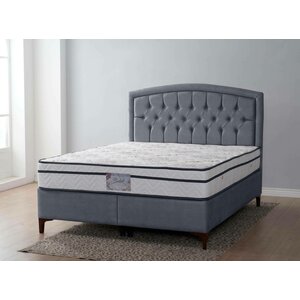 Set Pat+ Saltea Bellagio Gri deschis 140x200 cm