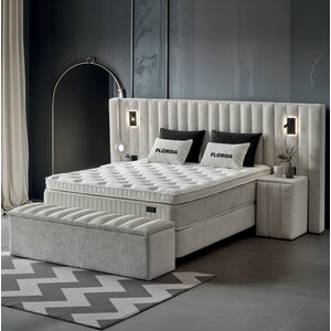 Set Pat+ Saltea Florida 160x200 Symphony Pearl Bej