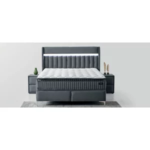 Set Pat+ Saltea Gratis Odessa 160x200 gri baby face 29