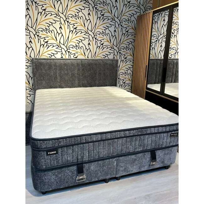 Set pat+ saltea Gratis Paros Symphony Antrasit 160x200 Gri