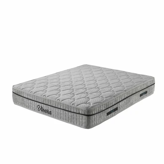 Set pat+ Saltea Gratis tapițat Vivara 180x200 cm crem cu somieră rabatabilă, ladă depozitare și saltea inclusă picture - 6