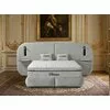 Set pat+ Saltea Gratis tapițat Vivara 180x200 cm crem cu somieră rabatabilă, ladă depozitare și saltea inclusă picture - 1