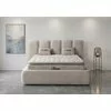 Set pat+ Saltea Gratis  tapițat Zyren 180x200 cm crem cu somieră rabatabilă, ladă depozitare picture - 1
