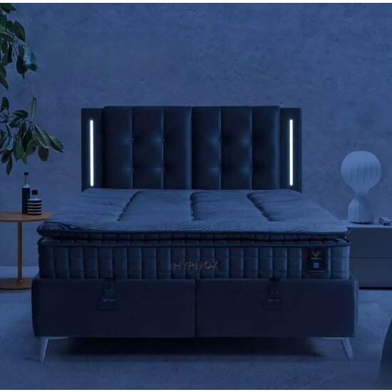 Set pat+ saltea Hypnoz GRI 160x200 cm picture - 8