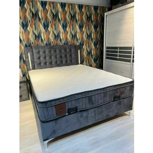 Set pat+ saltea Hypnoz GRI 160x200 cm