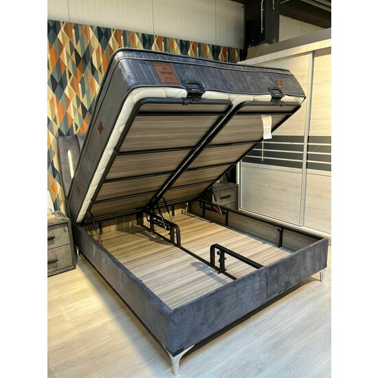 Set pat+ saltea Hypnoz GRI 160x200 cm picture - 7