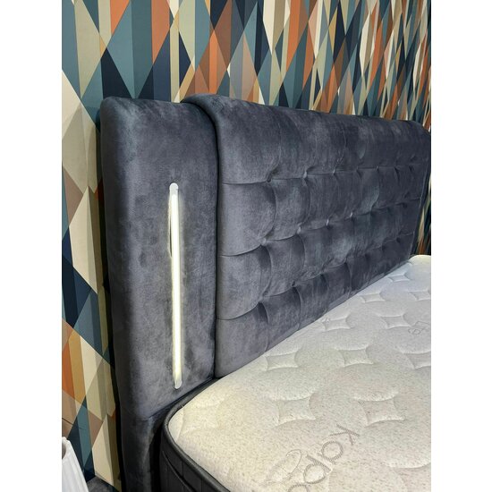 Set pat+ saltea Hypnoz GRI 160x200 cm picture - 4