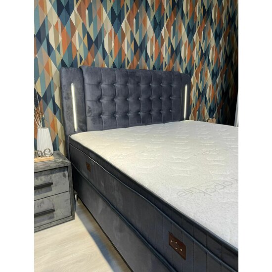 Set pat+ saltea Hypnoz GRI 160x200 cm picture - 3