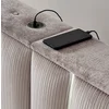 Pat + Saltea gratis Moonlight, bej - 160x200 cm, cu LED, port USB și lada depozitare picture - 5