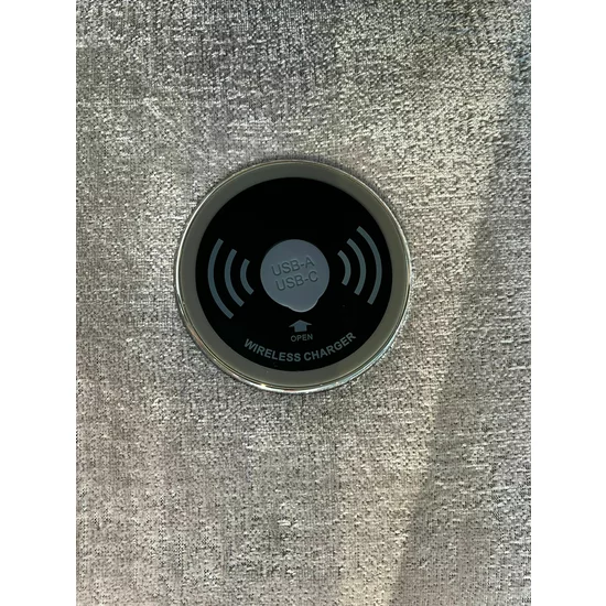 Pat + Saltea gratis Moonlight, bej - 160x200 cm, cu LED, port USB și lada depozitare picture - 12