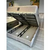 Pat + Saltea gratis Moonlight, bej - 160x200 cm, cu LED, port USB și lada depozitare picture - 13
